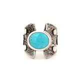 Turquoise Armor Ring - Size 8.5