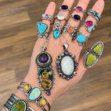 Moonstone Armor Ring - Size 10