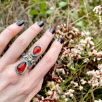 Amber Citrine Priestess Ring - Size 8