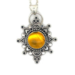 Amber Mandala Necklace