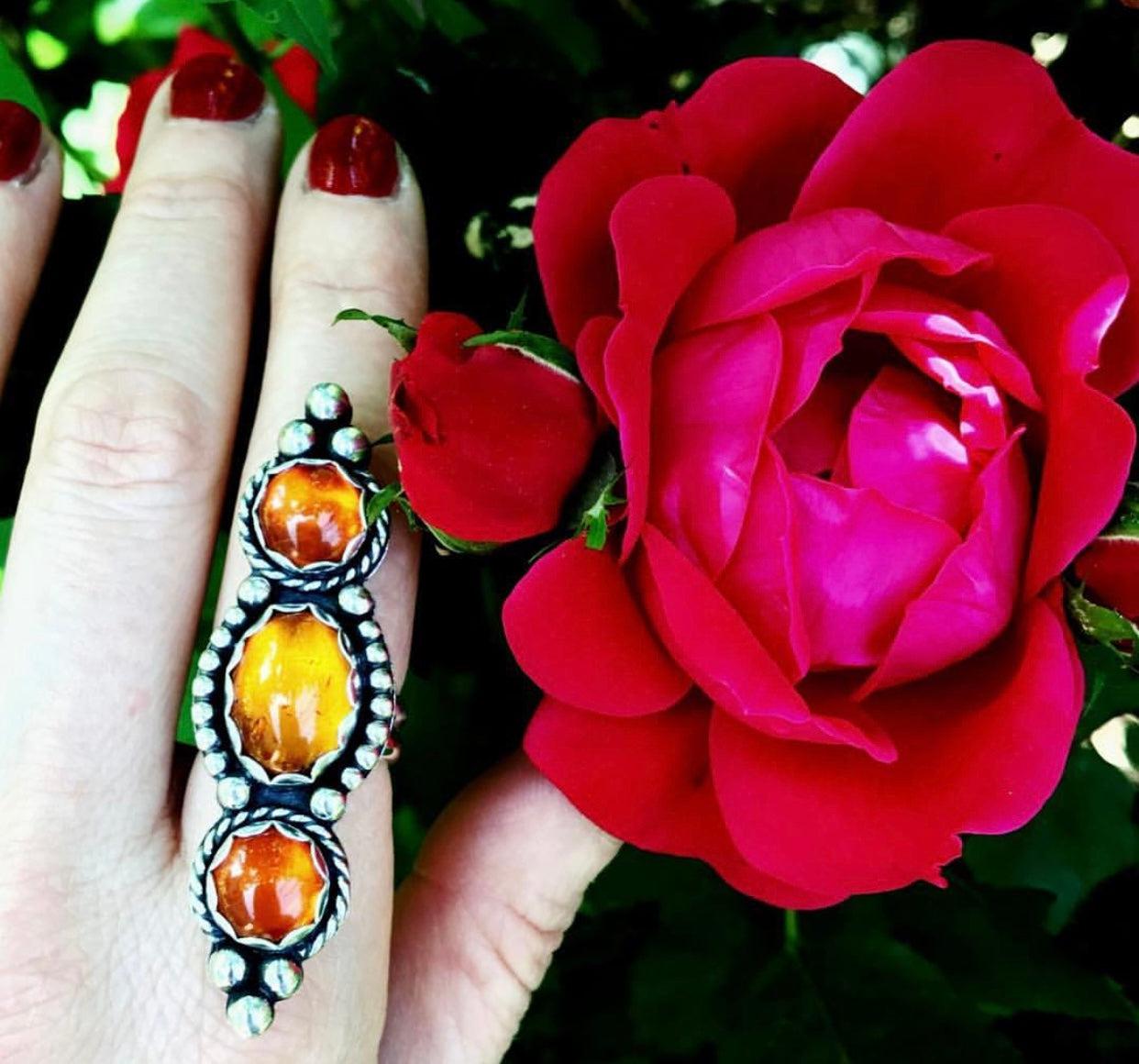 Amber Statement Ring