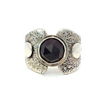 Garnet Armor Ring Size 5.5
