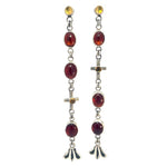 Garnet Citrine Duster Earrings