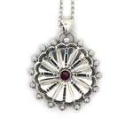 Garnet Concho Necklace