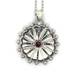 Garnet Concho Necklace