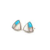 Opal Turquoise inlay Stud Earrings