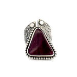 Purple Spiny Oyster Ring Size 8.75