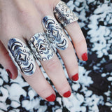 Sterling Silver Shield Maiden Ring I
