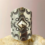 Sterling Silver Shield Maiden Ring I