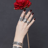 Sterling Silver Shield Maiden Ring I