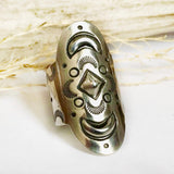 Sterling Silver Shield Maiden Ring II