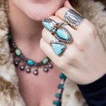 Sterling Silver Shield Maiden Ring III