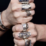 Sterling Silver Shield Maiden Ring III