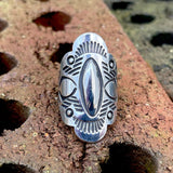 Sterling Silver Shield Maiden Ring IV