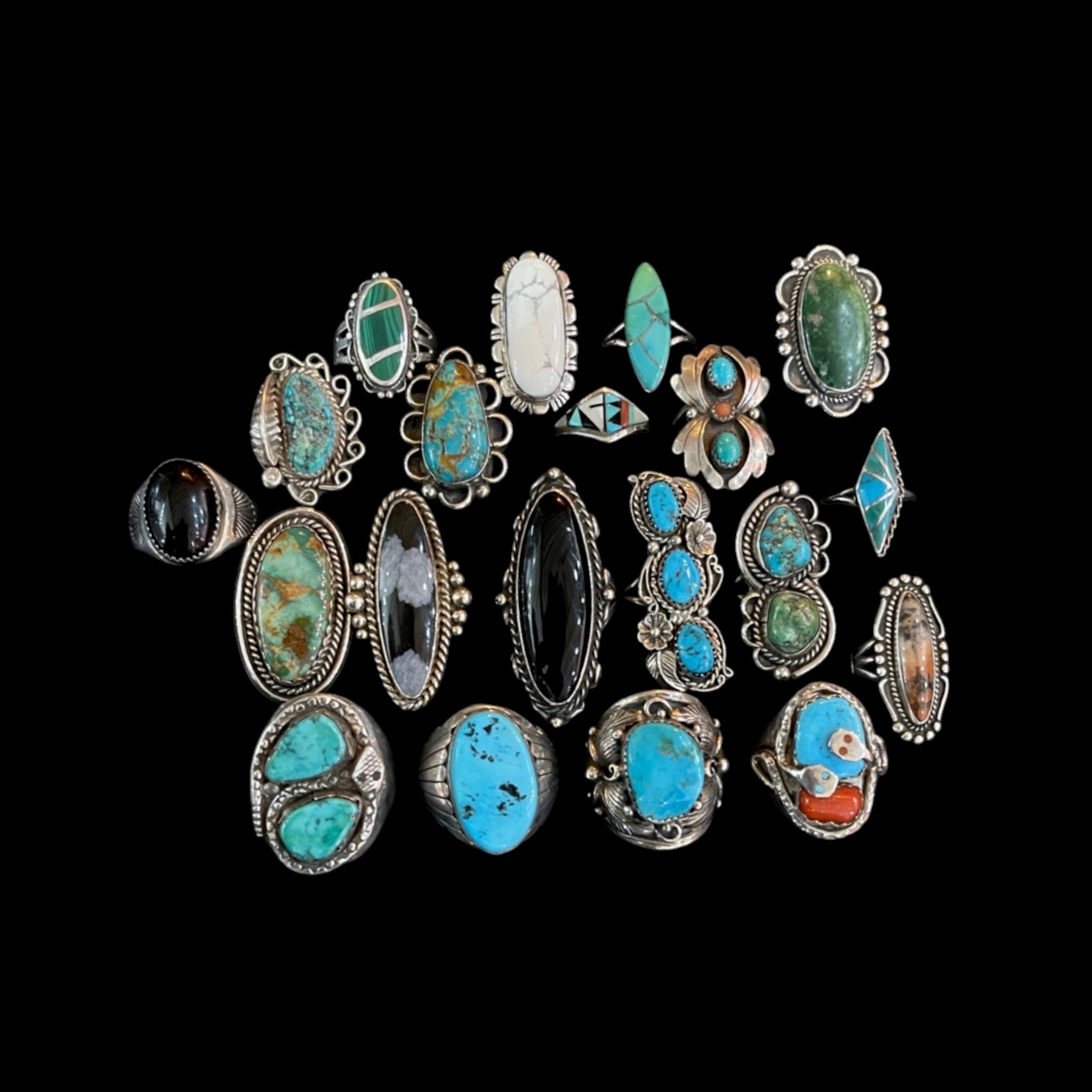 Turquoise Nugget Ring Size 6.5