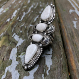 White Buffalo Statement Ring